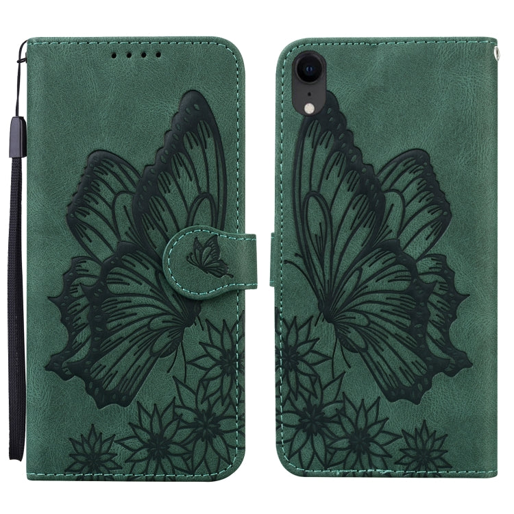 Retro Skin Feel Butterflies Embossing Horizontal Flip Leather Case with Holder & Card Slots & Wallet, For iPhone 12 / 12 Pro, For iPhone 12 Pro Max, For iPhone XR, For iPhone X / XS