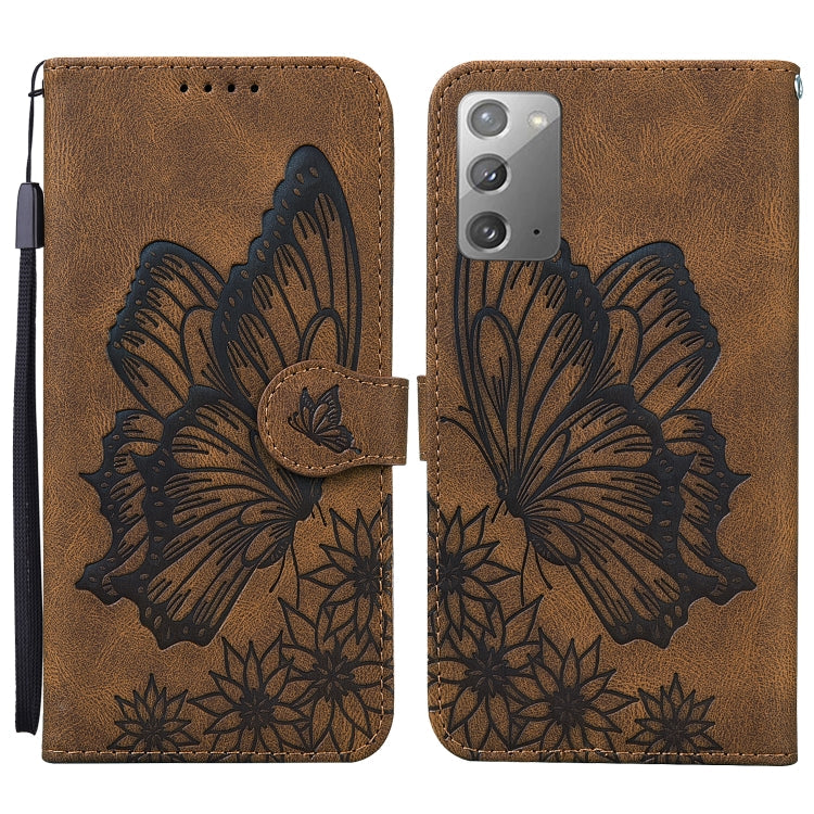 Retro Skin Feel Butterflies Embossing Horizontal Flip Leather Case with Holder & Card Slots & Wallet, For Samsung Galaxy Note20, For Samsung Galaxy Note20 5G, For Samsung Galaxy S20, For Samsung Galaxy S20 FE