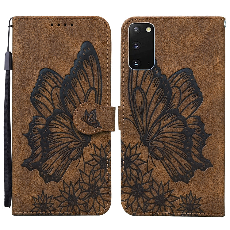 Retro Skin Feel Butterflies Embossing Horizontal Flip Leather Case with Holder & Card Slots & Wallet, For Samsung Galaxy Note20, For Samsung Galaxy Note20 5G, For Samsung Galaxy S20, For Samsung Galaxy S20 FE