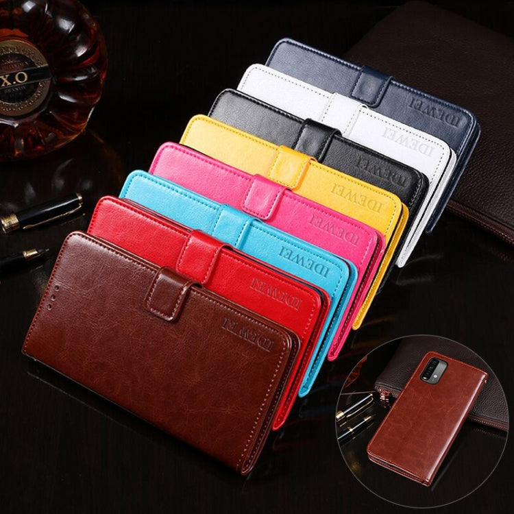 idewei Crazy Horse Texture Horizontal Flip Leather Case with Holder & Card Slots & Wallet, For Xiaomi Redmi 9T, For Xiaomi Redmi Note 9T 5G, For vivo iQOO U3
