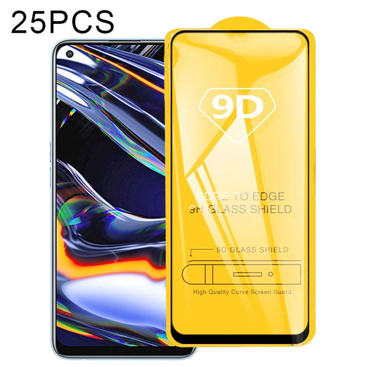 25 PCS 9D Full Glue Full Screen Tempered Glass Film
