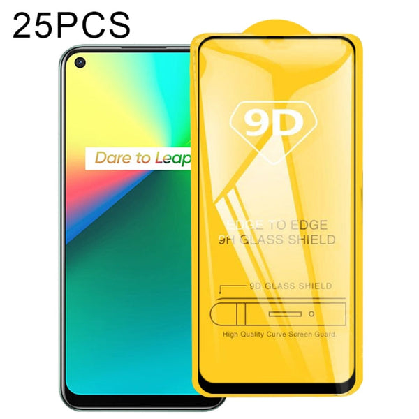 25 PCS 9D Full Glue Full Screen Tempered Glass Film