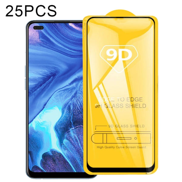 25 PCS 9D Full Glue Full Screen Tempered Glass Film