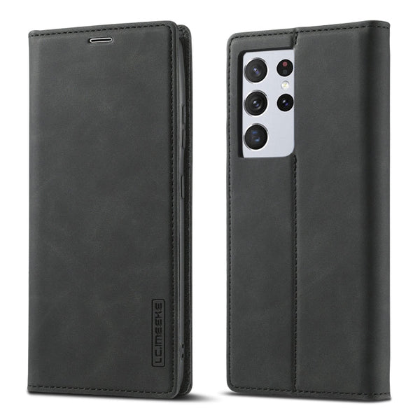 LC.IMEEKE Strong Magnetism Ultra-thin Horizontal Flip Matte TPU + PU Leather Case with Holder & Card Slots & Wallet, For Samsung Galaxy S21 5G, For Samsung Galaxy S21+ 5G, For Samsung Galaxy S21 Ultra 5G