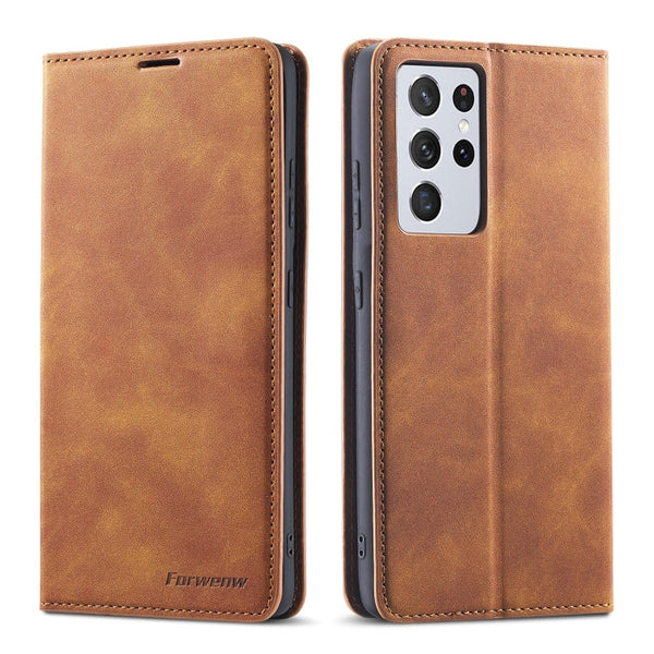 Forwenw Dream Series Oil Edge Strong Magnetism Horizontal Flip Leather Case with Holder & Card Slots & Wallet & Photo Frame, For Samsung Galaxy S21 5G, For Samsung Galaxy S21+ 5G, For Samsung Galaxy S21 Ultra 5G, For Xiaomi Mi 10T Lite                 ...