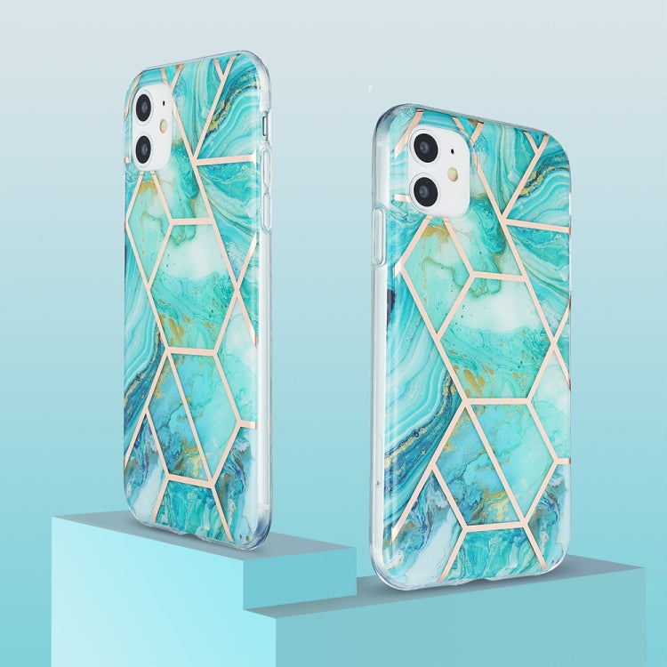 3D Electroplating Marble Pattern TPU Protective Case, For iPhone 11, For iPhone 11 Pro, For iPhone 11 Pro Max, For iPhone 12 mini
