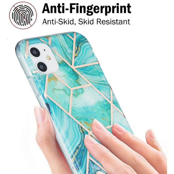 3D Electroplating Marble Pattern TPU Protective Case, For iPhone 11, For iPhone 11 Pro, For iPhone 11 Pro Max, For iPhone 12 mini