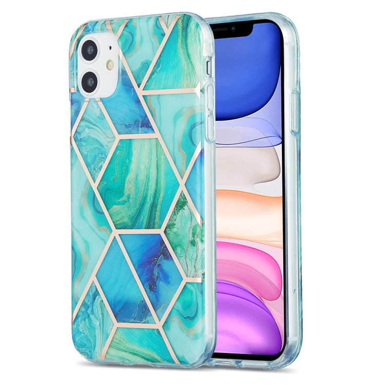 3D Electroplating Marble Pattern TPU Protective Case, For iPhone 11, For iPhone 11 Pro, For iPhone 11 Pro Max, For iPhone 12 mini