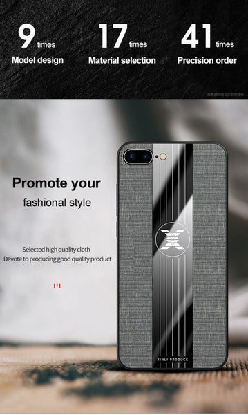 XINLI Stitching Cloth Textue Shockproof TPU Protective Case, For iPhone SE 2022 / SE 2020 & 8 & 7, For iPhone 8 Plus & 7 Plus, For iPhone XR, For iPhone X / XS, For iPhone XS Max