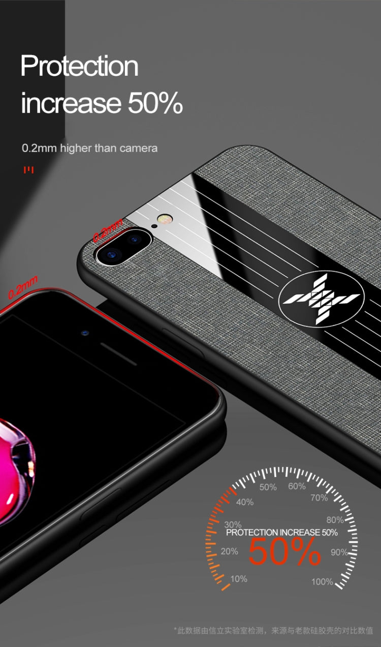 XINLI Stitching Cloth Textue Shockproof TPU Protective Case, For iPhone SE 2022 / SE 2020 & 8 & 7, For iPhone 8 Plus & 7 Plus, For iPhone XR, For iPhone X / XS, For iPhone XS Max