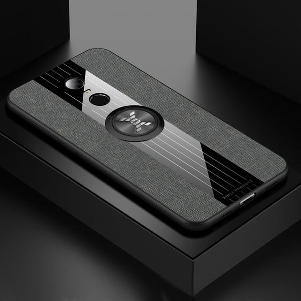XINLI Stitching Cloth Textue Shockproof TPU Protective Case with Ring Holder, For Xiaomi Redmi 5 Plus, For Xiaomi Redmi Note 8, For Xiaomi Mi 8, For Xiaomi Mi 9, For Xiaomi Mi Max 2