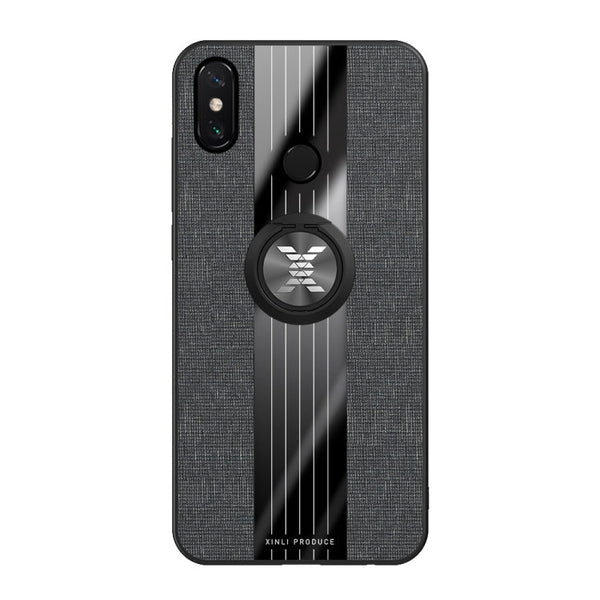 XINLI Stitching Cloth Textue Shockproof TPU Protective Case with Ring Holder, For Xiaomi Mi Max 3, For Xiaomi Mi 6X / A2, For Xiaomi Mi 9 SE, For Xiaomi Mi CC9