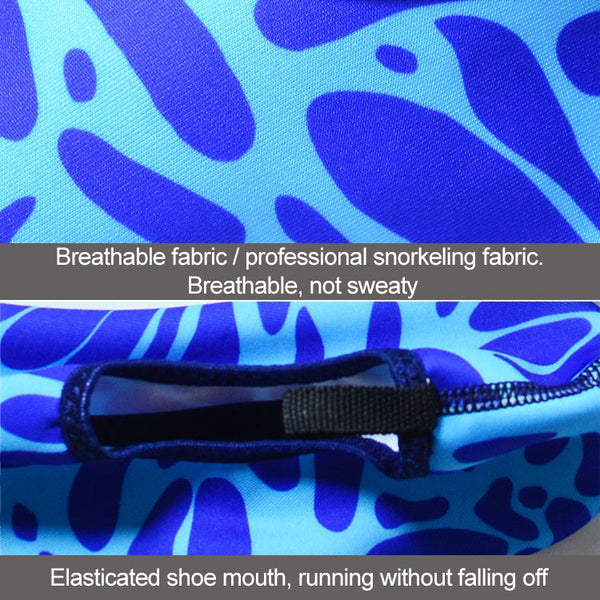 Non-slip Wear-resisting Thick Rubber Sole Diving Shoes and  Socks, One Pair