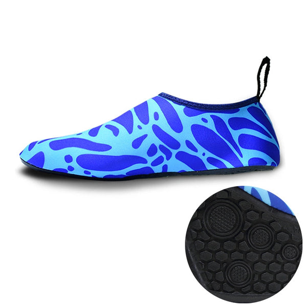 Non-slip Wear-resisting Thick Rubber Sole Diving Shoes and  Socks, One Pair