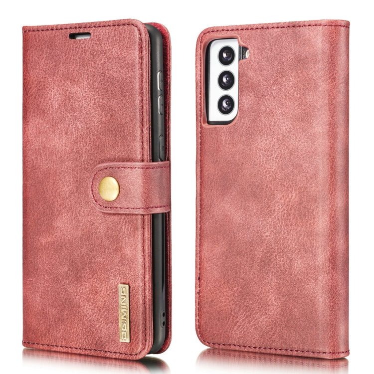 DG.MING Crazy Horse Texture Flip Detachable Magnetic Leather Case with Holder & Card Slots & Wallet, For Samsung Galaxy S21 5G, For Samsung Galaxy S21+ 5G, For Samsung Galaxy S21 Ultra 5G