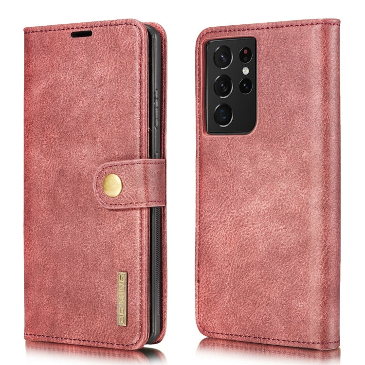 DG.MING Crazy Horse Texture Flip Detachable Magnetic Leather Case with Holder & Card Slots & Wallet, For Samsung Galaxy S21 5G, For Samsung Galaxy S21+ 5G, For Samsung Galaxy S21 Ultra 5G