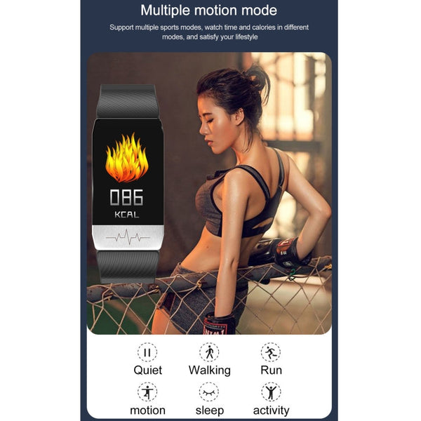 T1S 1.14 inch Screen IP67 Waterproof Smart Bracelet, Support Blood Oxygen Monitoring / Body Temperature Monitoring / Heart Rate Monitoring
