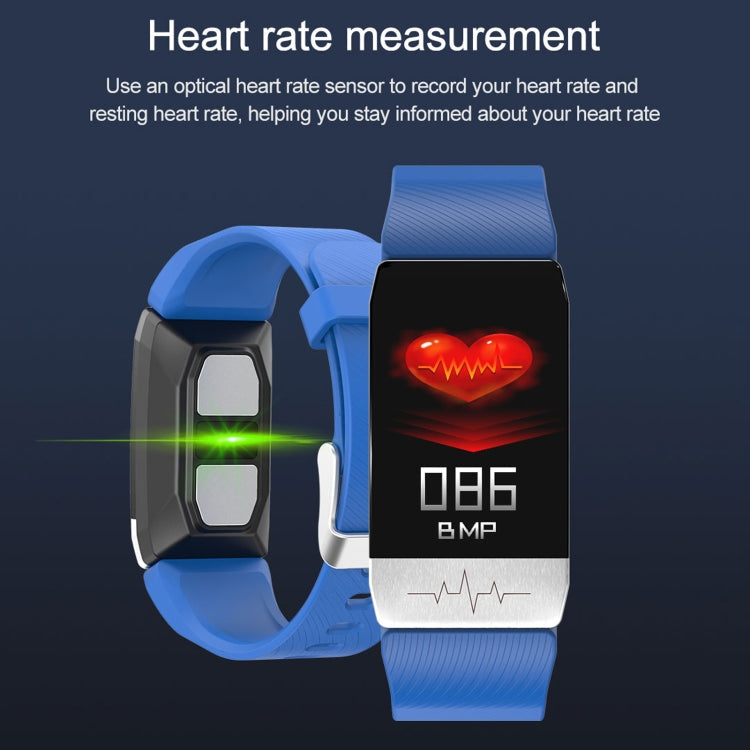 T1S 1.14 inch Screen IP67 Waterproof Smart Bracelet, Support Blood Oxygen Monitoring / Body Temperature Monitoring / Heart Rate Monitoring