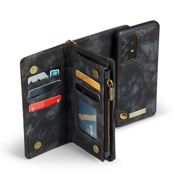 CaseMe Detachable Multifunctional Horizontal Flip Leather Case, with Card Slot & Holder & Zipper Wallet & Photo Frame