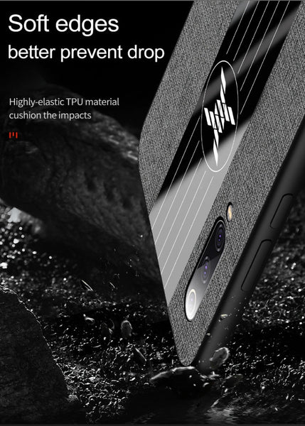 XINLI Stitching Cloth Textue Shockproof TPU Protective Case, For Xiaomi Mi 9 SE, For Xiaomi Mi CC9, For Xiaomi Mi CC9e, For Xiaomi Mi 8 Lite