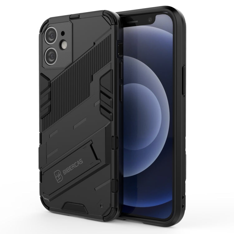 Punk Armor 2 in 1 PC + TPU Shockproof Case with Invisible Holder, For iPhone 12 mini, For iPhone 12, For iPhone 12 Pro