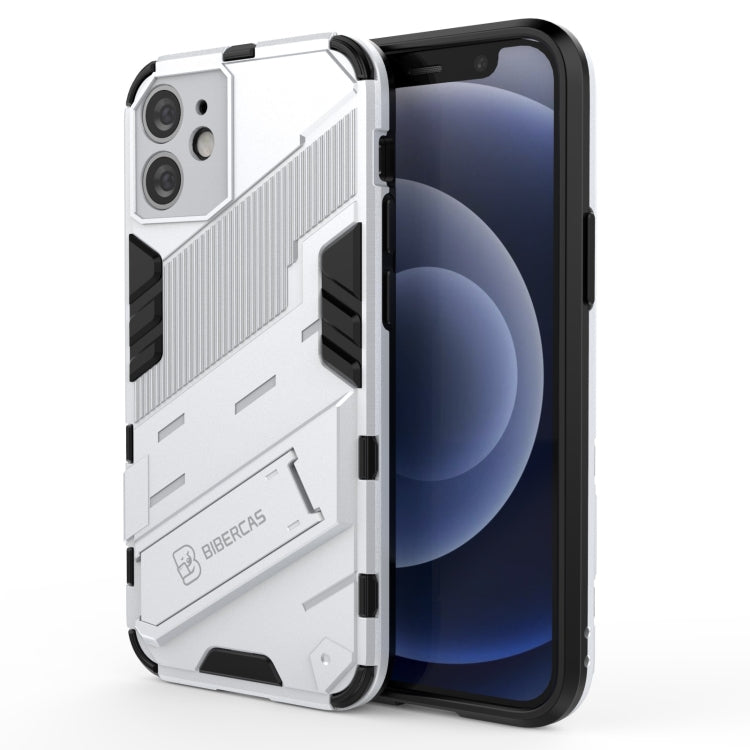 Punk Armor 2 in 1 PC + TPU Shockproof Case with Invisible Holder, For iPhone 12 mini, For iPhone 12, For iPhone 12 Pro
