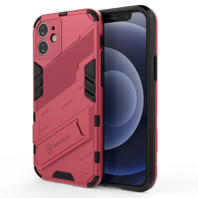Punk Armor 2 in 1 PC + TPU Shockproof Case with Invisible Holder, For iPhone 12 mini, For iPhone 12, For iPhone 12 Pro