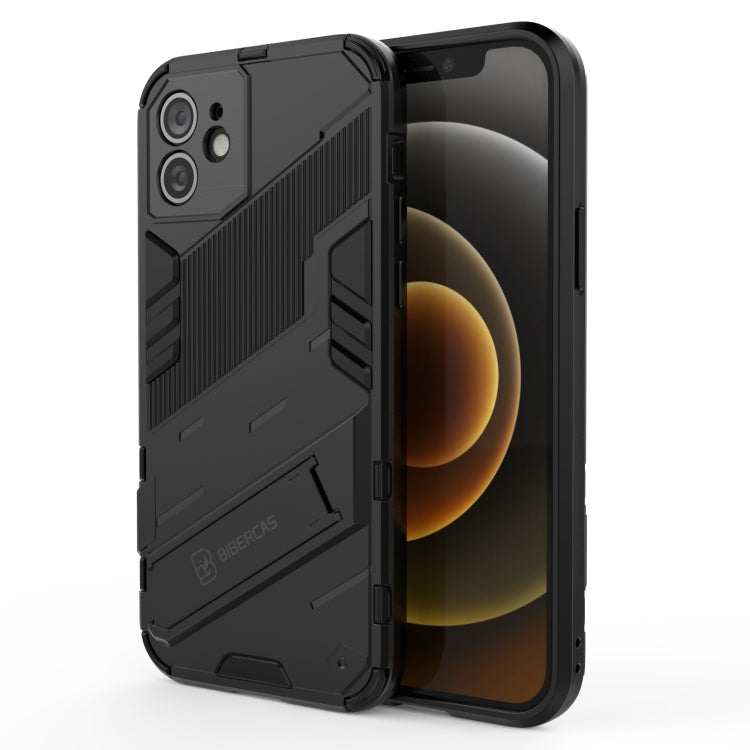 Punk Armor 2 in 1 PC + TPU Shockproof Case with Invisible Holder, For iPhone 12 mini, For iPhone 12, For iPhone 12 Pro
