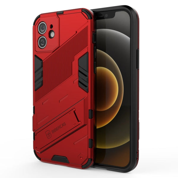 Punk Armor 2 in 1 PC + TPU Shockproof Case with Invisible Holder, For iPhone 12 mini, For iPhone 12, For iPhone 12 Pro