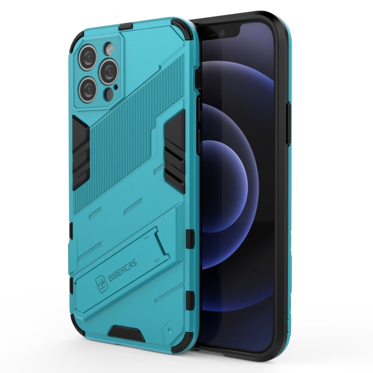 Punk Armor 2 in 1 PC + TPU Shockproof Case with Invisible Holder, For iPhone 12 mini, For iPhone 12, For iPhone 12 Pro
