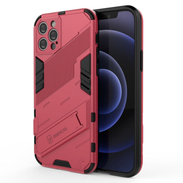 Punk Armor 2 in 1 PC + TPU Shockproof Case with Invisible Holder, For iPhone 12 mini, For iPhone 12, For iPhone 12 Pro