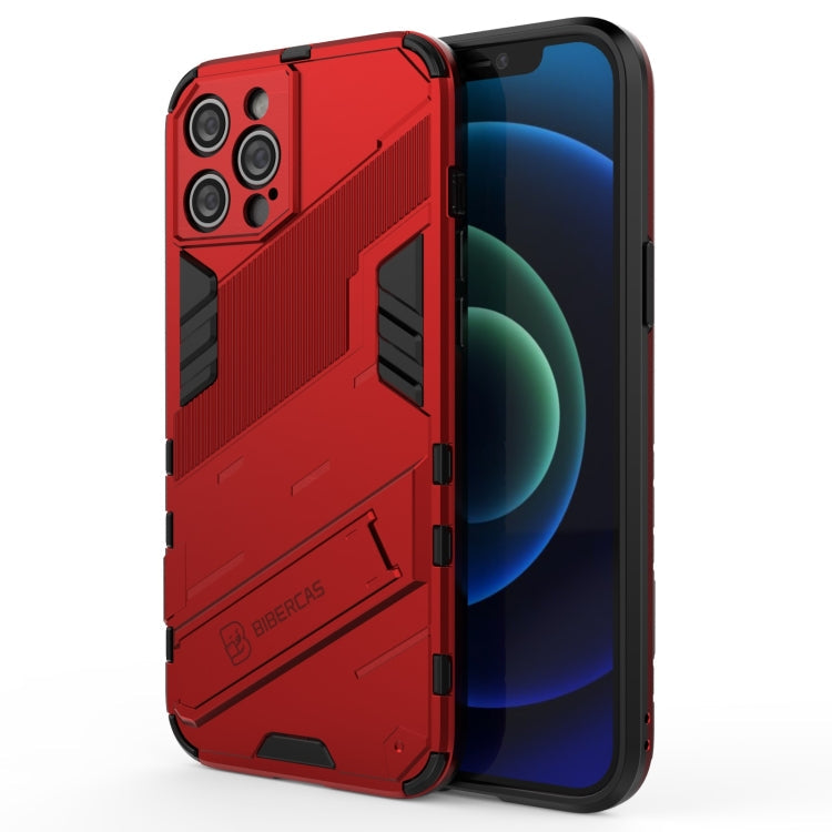 Punk Armor 2 in 1 PC + TPU Shockproof Case with Invisible Holder, For iPhone 12 Pro Max, For iPhone 11 Pro, For iPhone 11