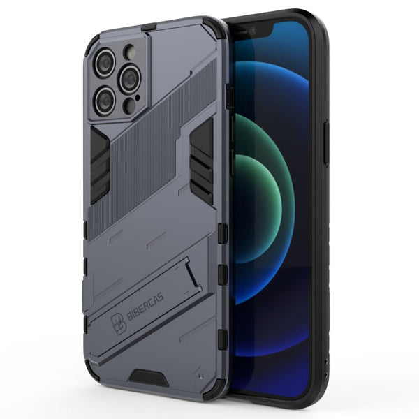 Punk Armor 2 in 1 PC + TPU Shockproof Case with Invisible Holder, For iPhone 12 Pro Max, For iPhone 11 Pro, For iPhone 11