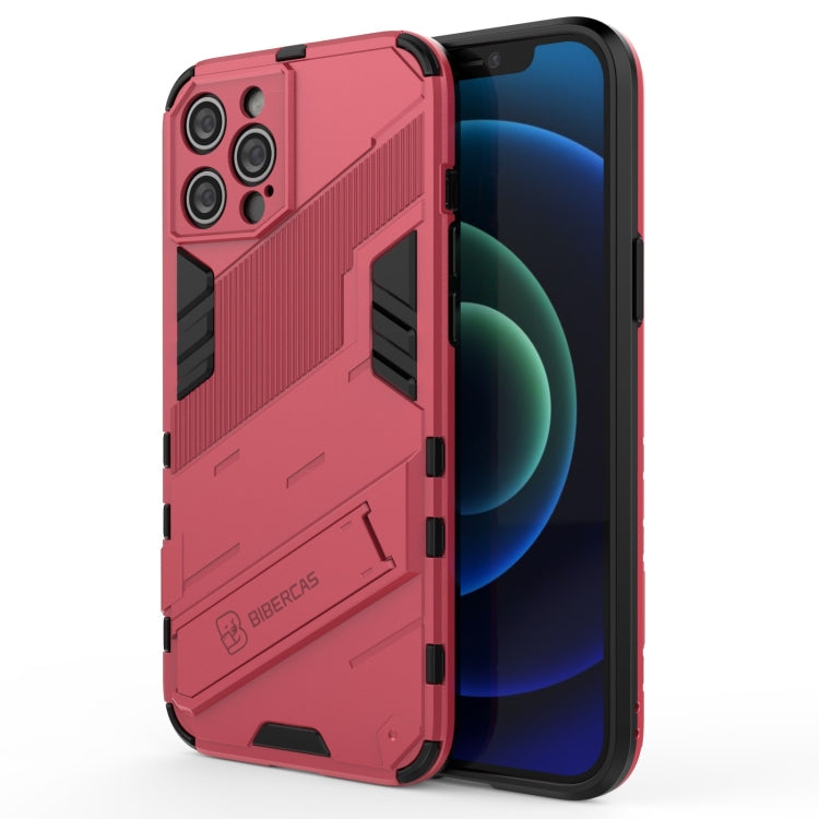 Punk Armor 2 in 1 PC + TPU Shockproof Case with Invisible Holder, For iPhone 12 Pro Max, For iPhone 11 Pro, For iPhone 11