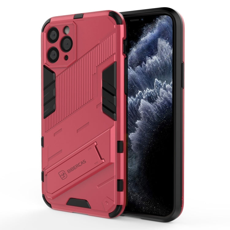 Punk Armor 2 in 1 PC + TPU Shockproof Case with Invisible Holder, For iPhone 12 Pro Max, For iPhone 11 Pro, For iPhone 11