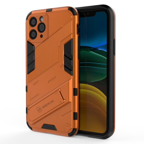 Punk Armor 2 in 1 PC + TPU Shockproof Case with Invisible Holder, For iPhone 12 Pro Max, For iPhone 11 Pro, For iPhone 11