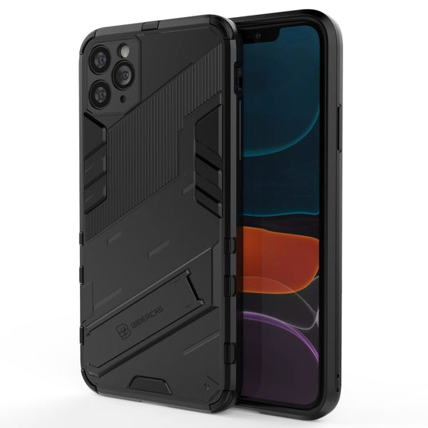 Punk Armor 2 in 1 PC + TPU Shockproof Case with Invisible Holder, For iPhone 11 Pro Max, For iPhone X / XS, For iPhone XR