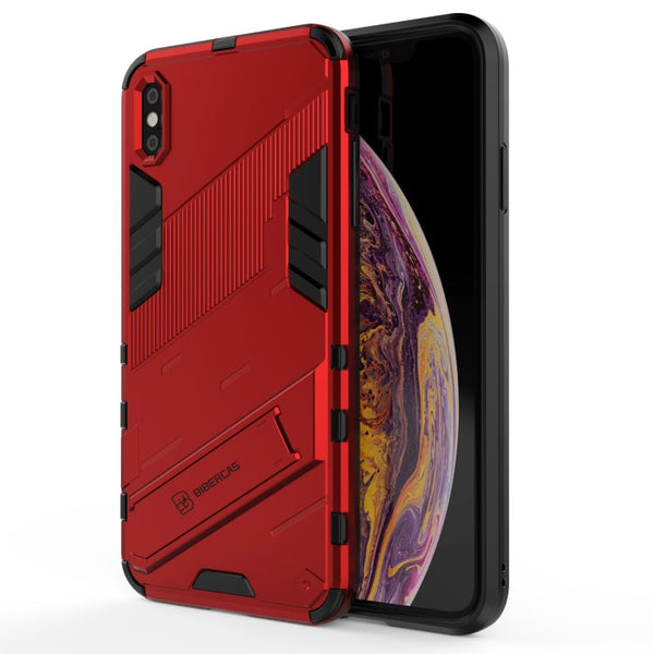 Punk Armor 2 in 1 PC + TPU Shockproof Case with Invisible Holder, For iPhone XS Max, For iPhone 6 & 6s, For iPhone 6 Plus & 6s  Plus