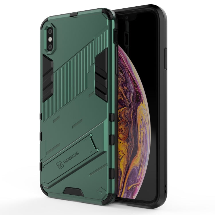 Punk Armor 2 in 1 PC + TPU Shockproof Case with Invisible Holder, For iPhone XS Max, For iPhone 6 & 6s, For iPhone 6 Plus & 6s  Plus