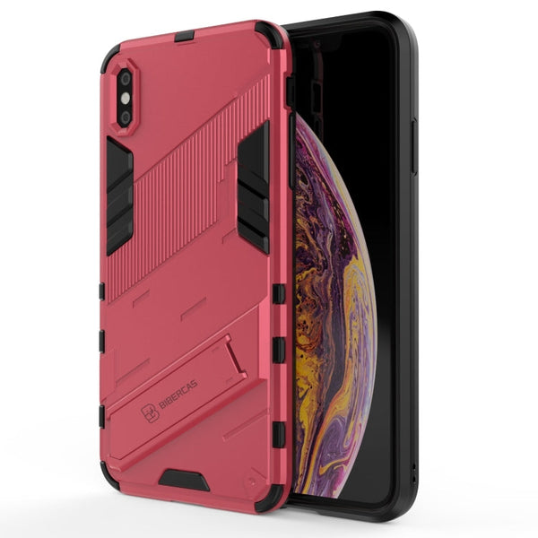 Punk Armor 2 in 1 PC + TPU Shockproof Case with Invisible Holder, For iPhone XS Max, For iPhone 6 & 6s, For iPhone 6 Plus & 6s  Plus