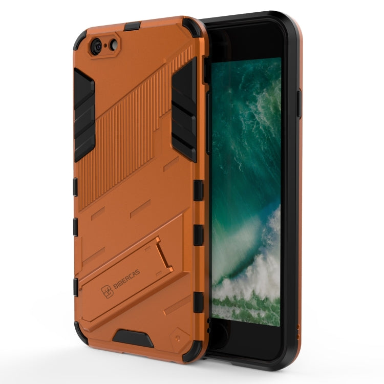 Punk Armor 2 in 1 PC + TPU Shockproof Case with Invisible Holder, For iPhone XS Max, For iPhone 6 & 6s, For iPhone 6 Plus & 6s  Plus
