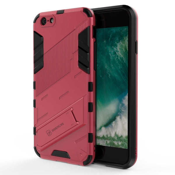 Punk Armor 2 in 1 PC + TPU Shockproof Case with Invisible Holder, For iPhone XS Max, For iPhone 6 & 6s, For iPhone 6 Plus & 6s  Plus