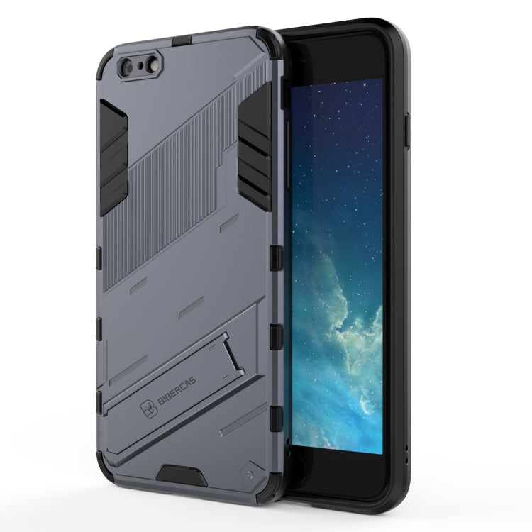 Punk Armor 2 in 1 PC + TPU Shockproof Case with Invisible Holder, For iPhone XS Max, For iPhone 6 & 6s, For iPhone 6 Plus & 6s  Plus