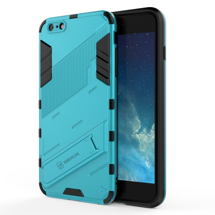 Punk Armor 2 in 1 PC + TPU Shockproof Case with Invisible Holder, For iPhone XS Max, For iPhone 6 & 6s, For iPhone 6 Plus & 6s  Plus