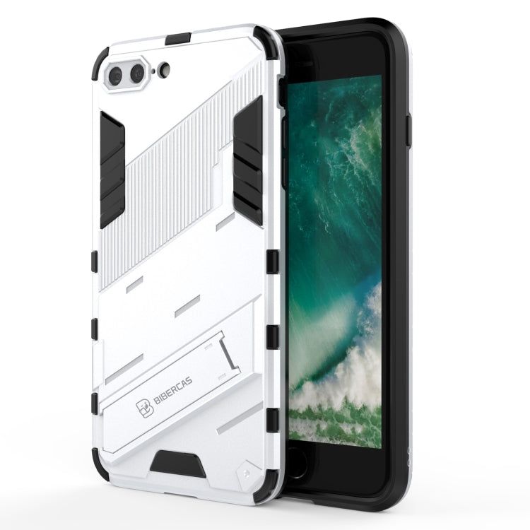 Punk Armor 2 in 1 PC + TPU Shockproof Case with Invisible Holder, For iPhone 7 & 8, For iPhone 7 Plus & 8  Plus