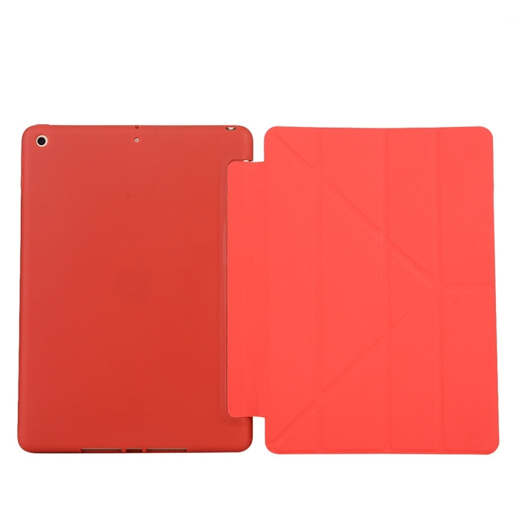 For iPad 10.2 inch TPU Horizontal Deformation Flip Leather Case with Holder