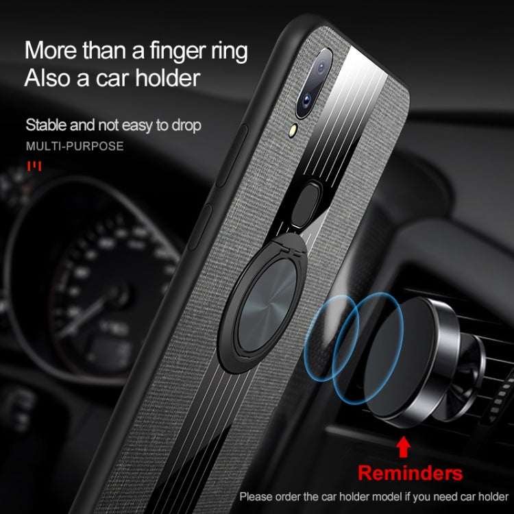 XINLI Stitching Cloth Textue Shockproof TPU Protective Case with Ring Holder, For Vivo V11i / Z3i, For Vivo X9, For Vivo X9 Plus, For Vivo X9s Plus