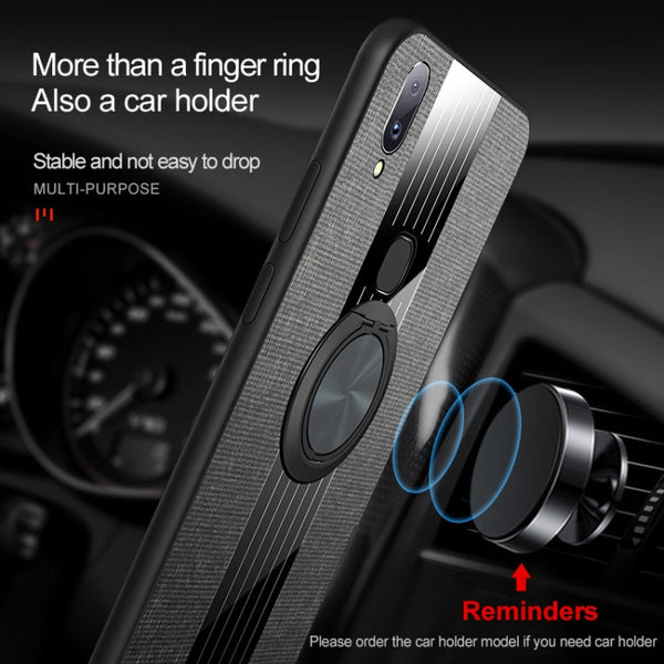 XINLI Stitching Cloth Textue Shockproof TPU Protective Case with Ring Holder, For Vivo V11i / Z3i, For Vivo X9, For Vivo X9 Plus, For Vivo X9s Plus