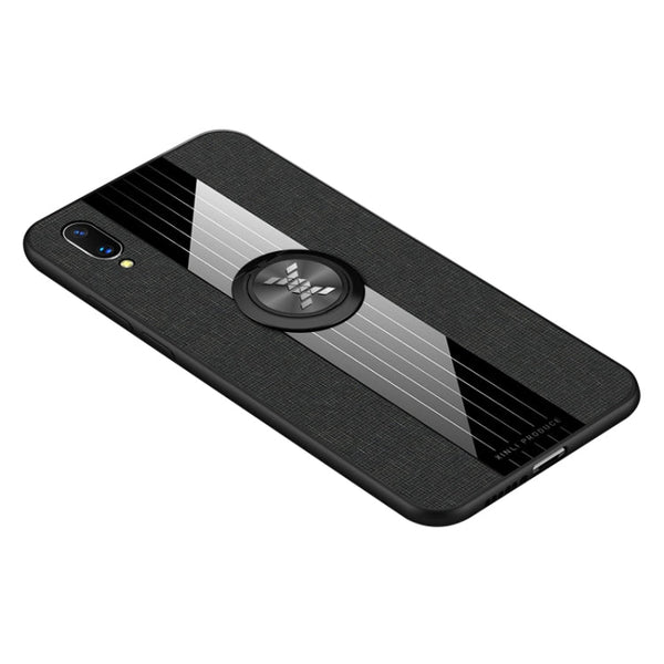 XINLI Stitching Cloth Textue Shockproof TPU Protective Case with Ring Holder, For Vivo X20, For Vivo X21, For Vivo X21i, For Vivo X21UD