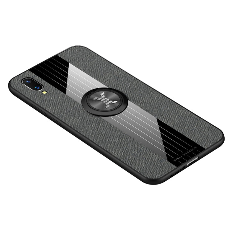 XINLI Stitching Cloth Textue Shockproof TPU Protective Case with Ring Holder, For Vivo X20, For Vivo X21, For Vivo X21i, For Vivo X21UD